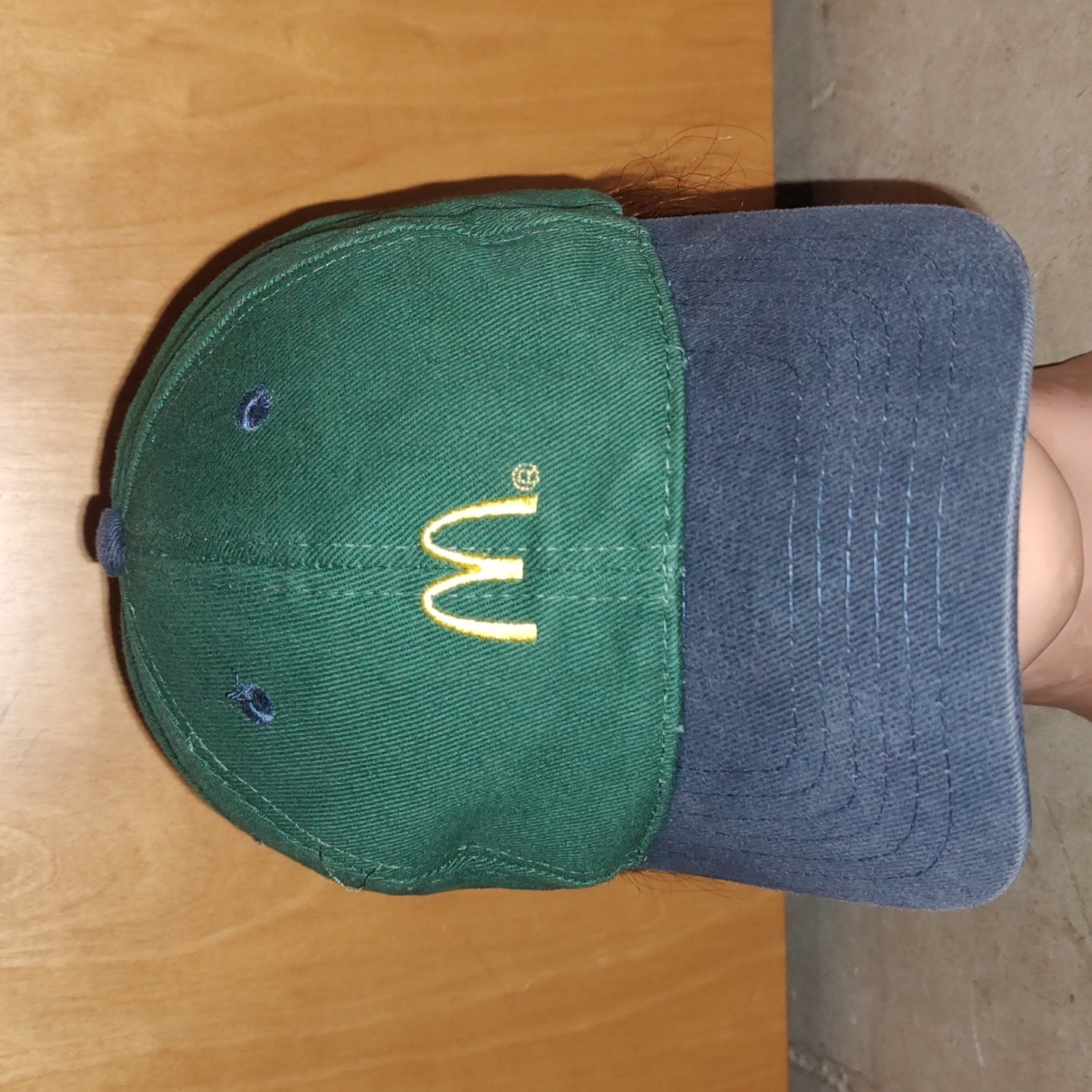 Vintage Mcdonalds Employee Snapback Hat Cap